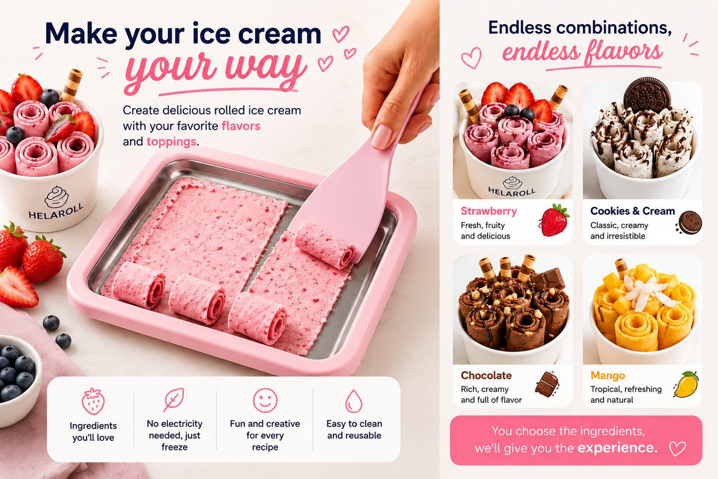 Helaroll™ Rolled Ice Cream Maker